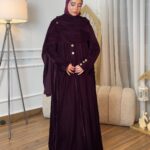 Velvet Scarf Ramadan Abaya